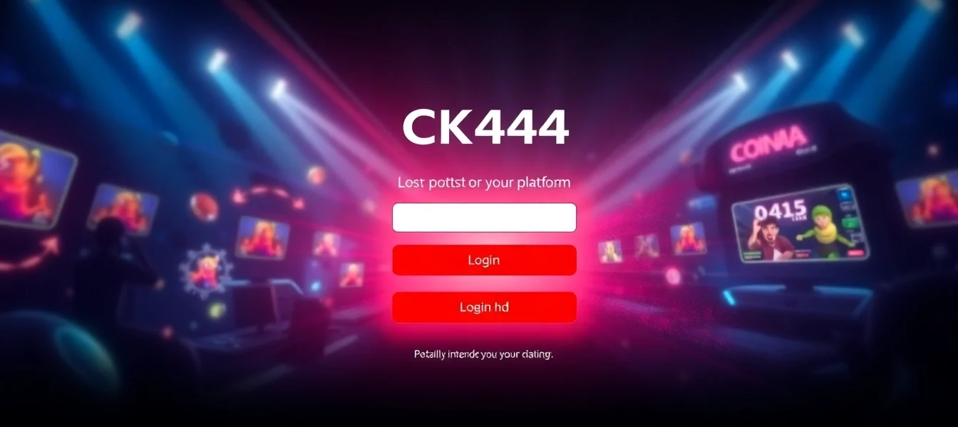 Effortless ck444 login screen with vibrant visuals and secure interface for seamless access to top online gaming features.