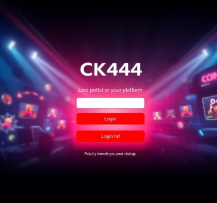 Effortless ck444 login screen with vibrant visuals and secure interface for seamless access to top online gaming features.