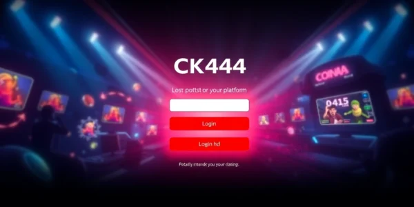 Effortless ck444 login screen with vibrant visuals and secure interface for seamless access to top online gaming features.