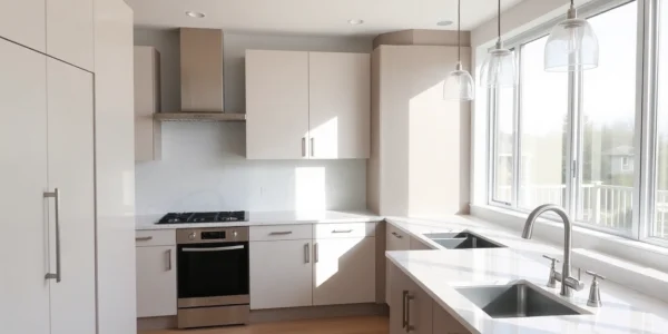 Remodeling kitchen with stylish cabinets and countertops, emphasizing modern home updates for better functionality and aesthetic appeal.