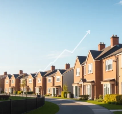 UK homeowners and real estate agents viewing Nationwide House Price trends on digital dashboards